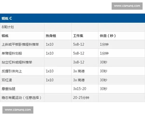 科学系统的体育训练计划制定与效果提升全攻略
